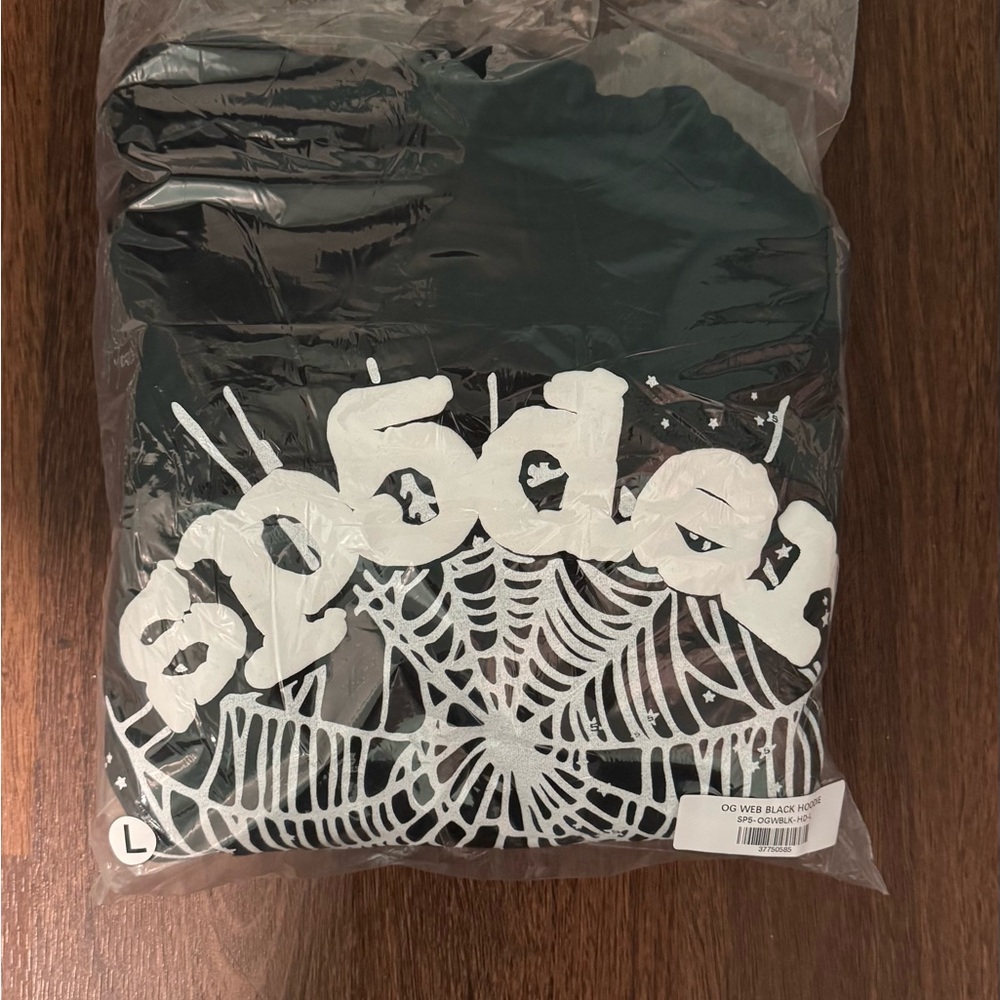 OG Black Sp5der Hoodie